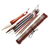 Maxbell Chinese Calligraphy Brushes Sumi Ink Painting for Professional Beginner 7Pcs