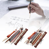 Maxbell Chinese Calligraphy Brushes Sumi Ink Painting for Professional Beginner 7Pcs