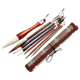 Maxbell Chinese Calligraphy Brushes Sumi Ink Painting for Professional Beginner 7Pcs