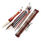 Maxbell Chinese Calligraphy Brushes Sumi Ink Painting for Professional Beginner 7Pcs