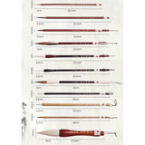 Maxbell Chinese Calligraphy Brushes Sumi Ink Painting for Professional Beginner 11Pcs