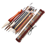 Maxbell Chinese Calligraphy Brushes Sumi Ink Painting for Professional Beginner 11Pcs