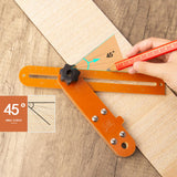 Maxbell T Bevel Sliding Angle Ruler Protractor Adjustable Gauge Laying Floors Tool
