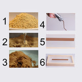 Maxbell Portable Incense Extruder Home Incense Burner Incense Coil DIY Brown