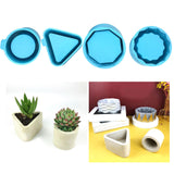 Maxbell Silicone Casting Resin Storage Container Crafting Decoration Plaster Art Round