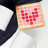Maxbell Wood Tray Place Mat Hotel Pads Home DIY Mosaic Coaster Kit for Adult Kids Pink Red