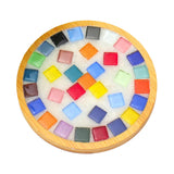 Maxbell Wood Tray Place Mat Hotel Pads Home DIY Mosaic Coaster Kit for Adult Kids Multicolor