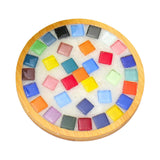 Maxbell Wood Tray Place Mat Hotel Pads Home DIY Mosaic Coaster Kit for Adult Kids Multicolor