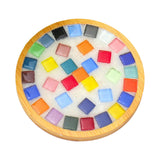 Maxbell Wood Tray Place Mat Hotel Pads Home DIY Mosaic Coaster Kit for Adult Kids Multicolor