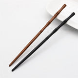 Maxbell Wooden Hair Chop Sticks Retro Jewellery Decorations Traditional for Wedding Black and Brown