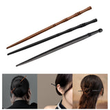 Maxbell Wooden Hair Chop Sticks Retro Jewellery Decorations Traditional for Wedding Black and Brown