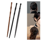 Maxbell Wooden Hair Chop Sticks Retro Jewellery Decorations Traditional for Wedding Black and Brown