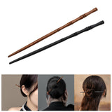 Maxbell Wooden Hair Chop Sticks Retro Jewellery Decorations Traditional for Wedding Black and Brown