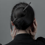 Maxbell Wooden Hair Chop Sticks Retro Jewellery Decorations Traditional for Wedding black