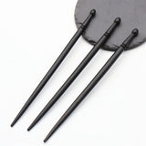 Maxbell Wooden Hair Chop Sticks Retro Jewellery Decorations Traditional for Wedding black