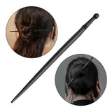 Maxbell Wooden Hair Chop Sticks Retro Jewellery Decorations Traditional for Wedding black