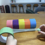 Maxbell 6Pcs Sticky Ball Rolling Tape Funny Crafts Adhesive for Relaxing Party 3.6cm