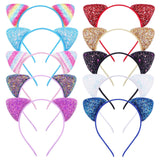 Maxbell 20Pcs Kitten Ears Headband Party Favor Photo Props Cosplay Headdress Black