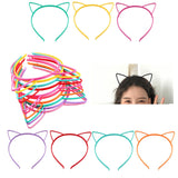 Maxbell 20Pcs Kitten Ears Headband Party Favor Photo Props Cosplay Headdress Black