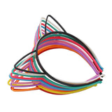 Maxbell 20Pcs Kitten Ears Headband Party Favor Photo Props Cosplay Headdress Black