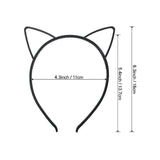 Maxbell 20Pcs Kitten Ears Headband Party Favor Photo Props Cosplay Headdress Black