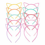 Maxbell 20Pcs Kitten Ears Headband Party Favor Photo Props Cosplay Headdress Black