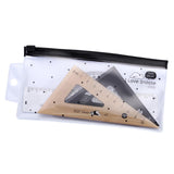 Maxbell 4x Geometry Math Ruler Measuring Tool Office Architects