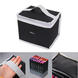 Maxbell Canvas Marker Case Marker Storage Bag Zipper Office Products for Adult Bag 19cmx16.5cm