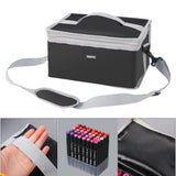 Maxbell Canvas Marker Case Marker Storage Bag Zipper Office Products for Adult Bag 30cmx20cmx16cm