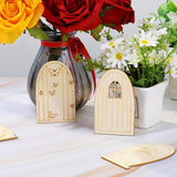 Maxbell 30Pcs Wooden Fairy Door for Indoor Decor Sign Making