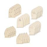 Maxbell 30Pcs Wooden Fairy Door for Indoor Decor Sign Making