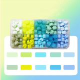Maxbell 200 Pieces Cat Claw Wax Sealing Beads for Embellishment of Cards Envelope Blue Green