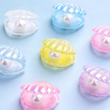 Maxbell 10 Pieces Cute Resin Cabochons Charms Pearl Shells Shaped Headwear Pink