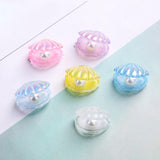 Maxbell 10 Pieces Cute Resin Cabochons Charms Pearl Shells Shaped Headwear Pink