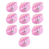 Maxbell 10 Pieces Cute Resin Cabochons Charms Pearl Shells Shaped Headwear Pink