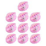 Maxbell 10 Pieces Cute Resin Cabochons Charms Pearl Shells Shaped Headwear Pink
