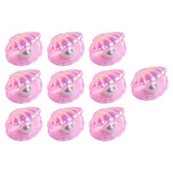 Maxbell 10 Pieces Cute Resin Cabochons Charms Pearl Shells Shaped Headwear Pink