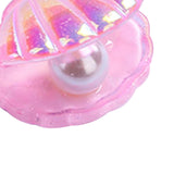 Maxbell 10 Pieces Cute Resin Cabochons Charms Pearl Shells Shaped Headwear Pink