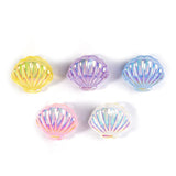 Maxbell 10 Pieces Cute Resin Cabochons Charms Pearl Shells Shaped Headwear Pink