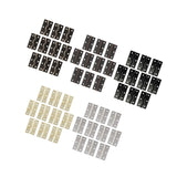 Maxbell 10Pcs Metal Hinges Closing Hinge Connectors for Closet Cabinet Wooden Box Bronze