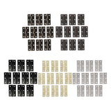 Maxbell 10Pcs Metal Hinges Closing Hinge Connectors for Closet Cabinet Wooden Box Bronze