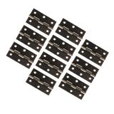 Maxbell 10Pcs Metal Hinges Closing Hinge Connectors for Closet Cabinet Wooden Box Bronze