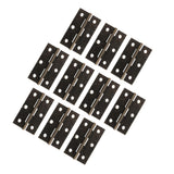 Maxbell 10Pcs Metal Hinges Closing Hinge Connectors for Closet Cabinet Wooden Box Bronze