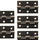 Maxbell 10Pcs Metal Hinges Closing Hinge Connectors for Closet Cabinet Wooden Box Bronze