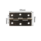 Maxbell 10Pcs Metal Hinges Closing Hinge Connectors for Closet Cabinet Wooden Box Bronze