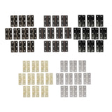 Maxbell 10Pcs Metal Hinges Closing Hinge Connectors for Closet Cabinet Wooden Box Bronze