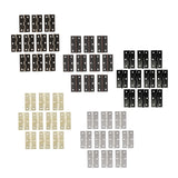 Maxbell 10Pcs Metal Hinges Closing Hinge Connectors for Closet Cabinet Wooden Box Bronze