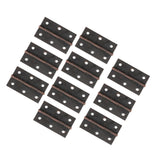 Maxbell 10Pcs Metal Hinges Closing Hinge Connectors for Closet Cabinet Wooden Box Red Bronze