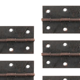 Maxbell 10Pcs Metal Hinges Closing Hinge Connectors for Closet Cabinet Wooden Box Red Bronze