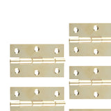 Maxbell 10Pcs Metal Hinges Closing Hinge Connectors for Closet Cabinet Wooden Box Yellow